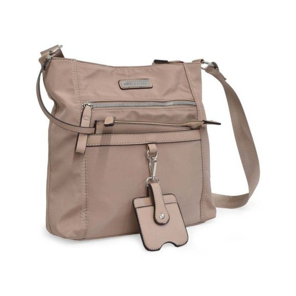 ADRIENNE VITTADINI Taupe Street Smart North South Crossbody Bag NWT - Picture 1 of 7